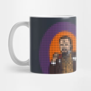 Dotty Laughing Leo Drinking Wine Memes Mug